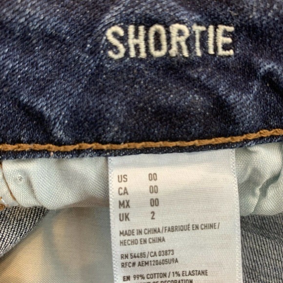american eagle raw hem denim shorts 00 - Picture 6 of 7